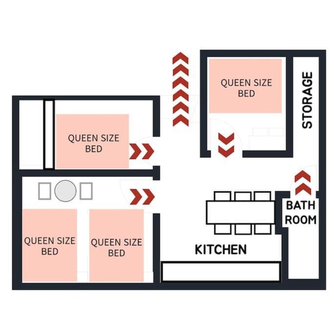Appartamento 3rooms 4beds Kitchen Hongik Stn 3min